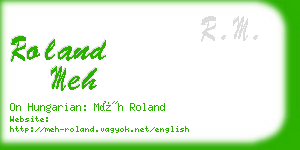 roland meh business card